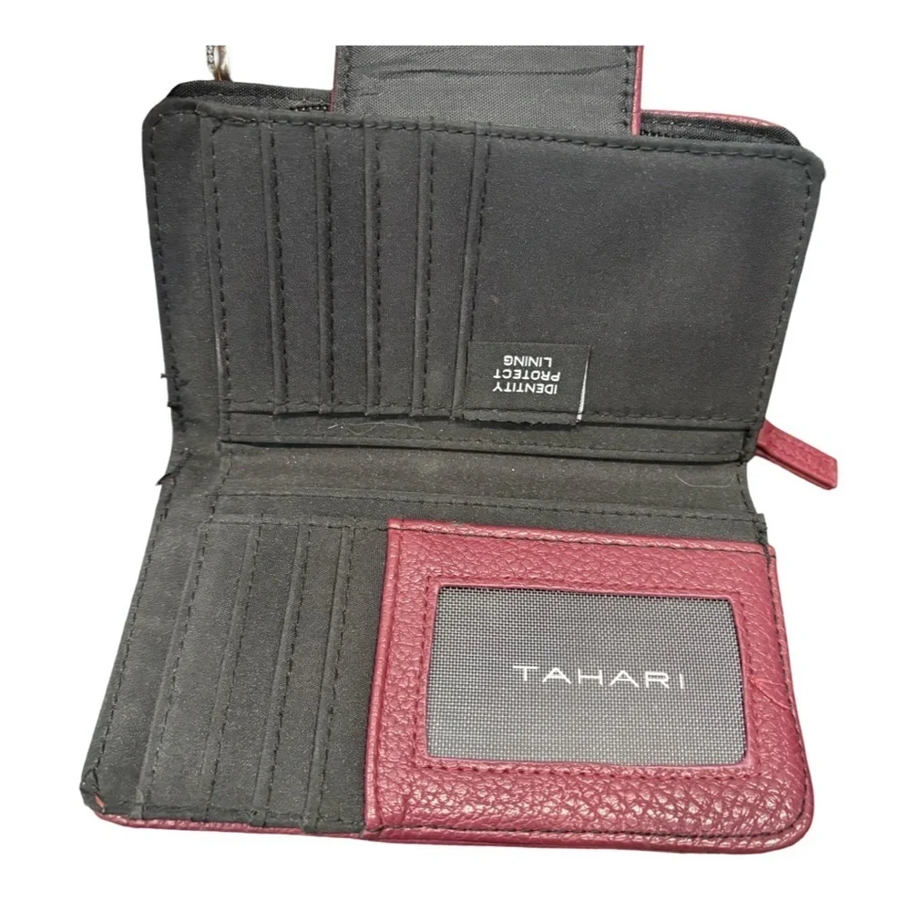 TAHARI Purplish-Red Wallet